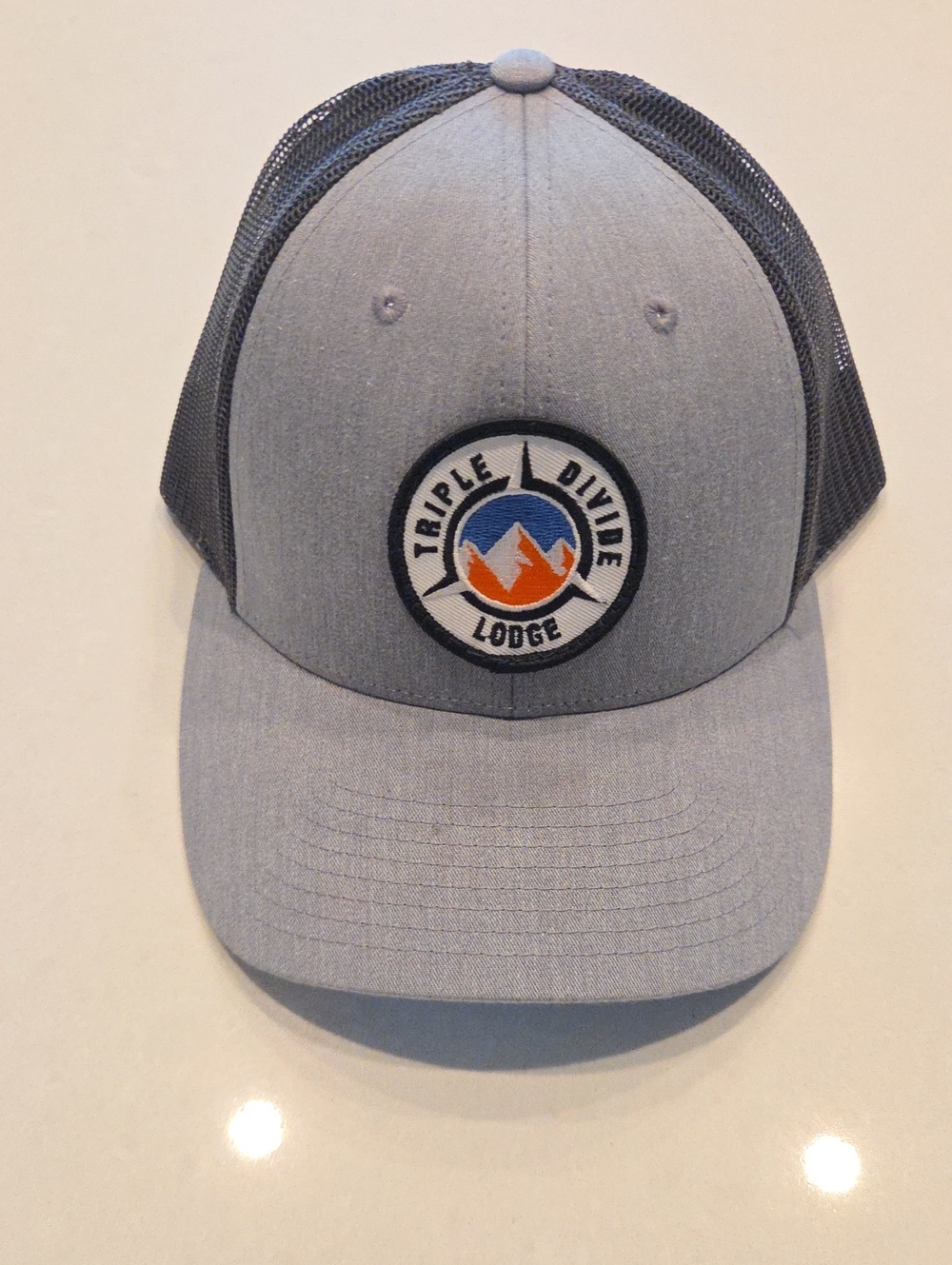 Triple Divide Lodge Grey & Navy Mesh Trucker Hat